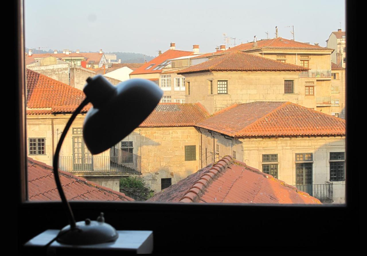 Excelentes vistas en la Plaza de la Verdura Pontevedra Exterior foto